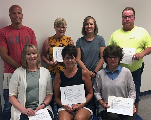 NAS staff recognized for 20 years